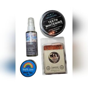NWOT Natural Teeth Whitening Charcoal Powder with Bonus Oral Care Bundle